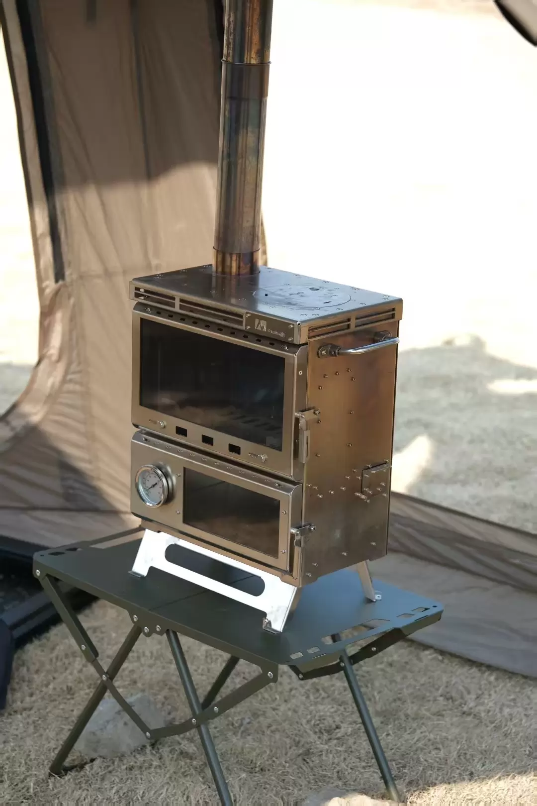 Fogão de acampamento multifuncional tudo em um