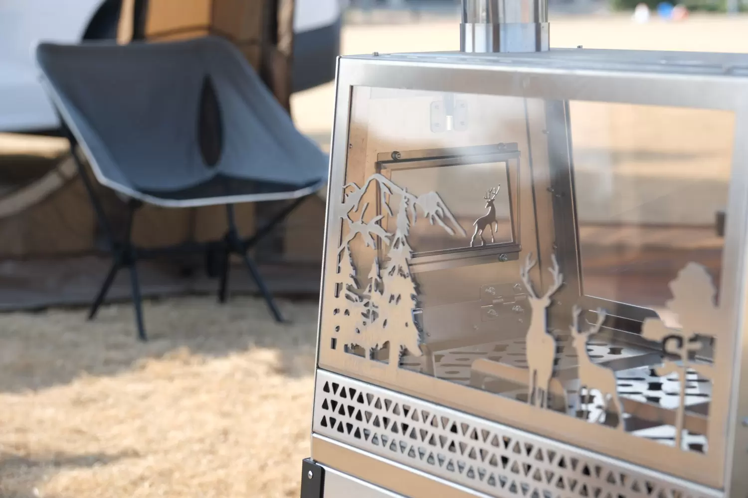 Forno a lenha para exterior Honeycomb Totem