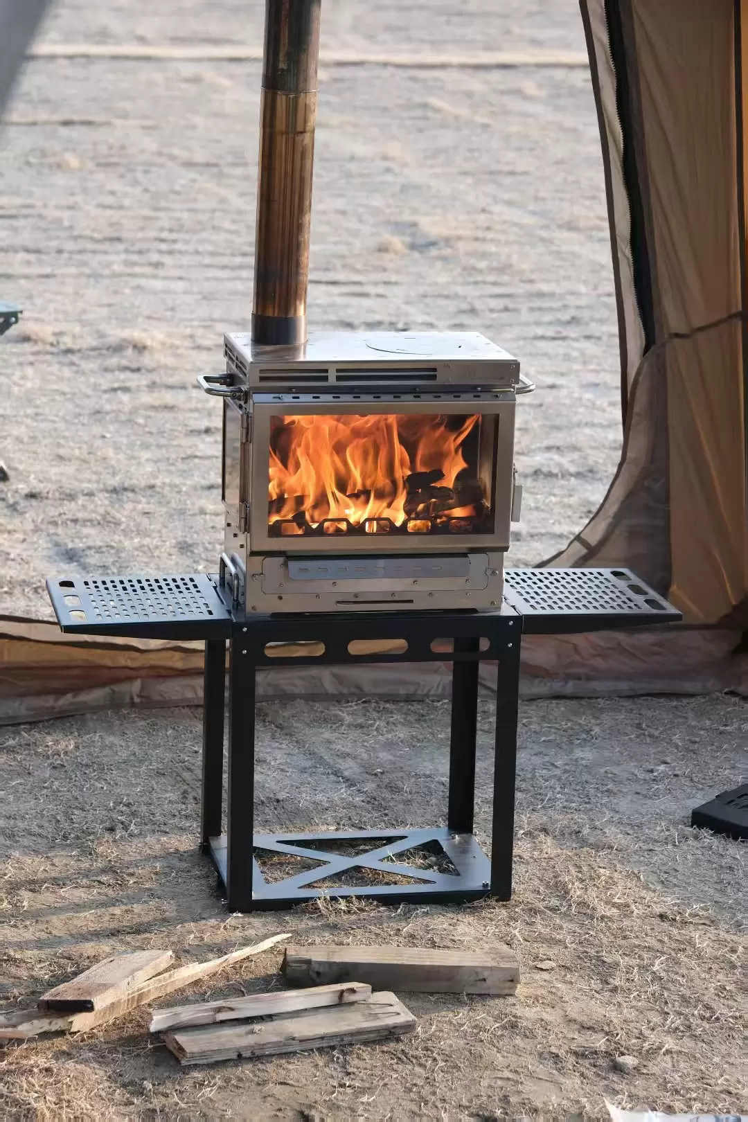 Forno de tenda de queima estática adaptável multicena
