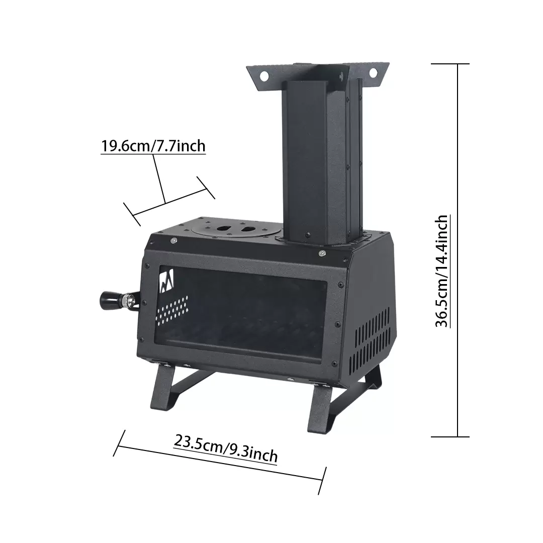Fogão de mesa Rocket multifuncional e eficiente, sem fumaça