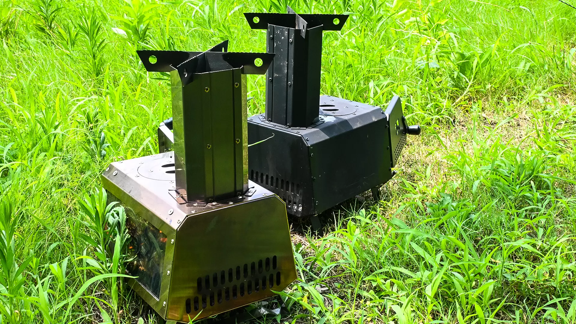 Fog&atilde;o a lenha para camping