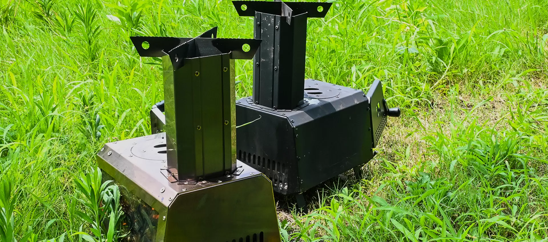 Fog&atilde;o a lenha para camping