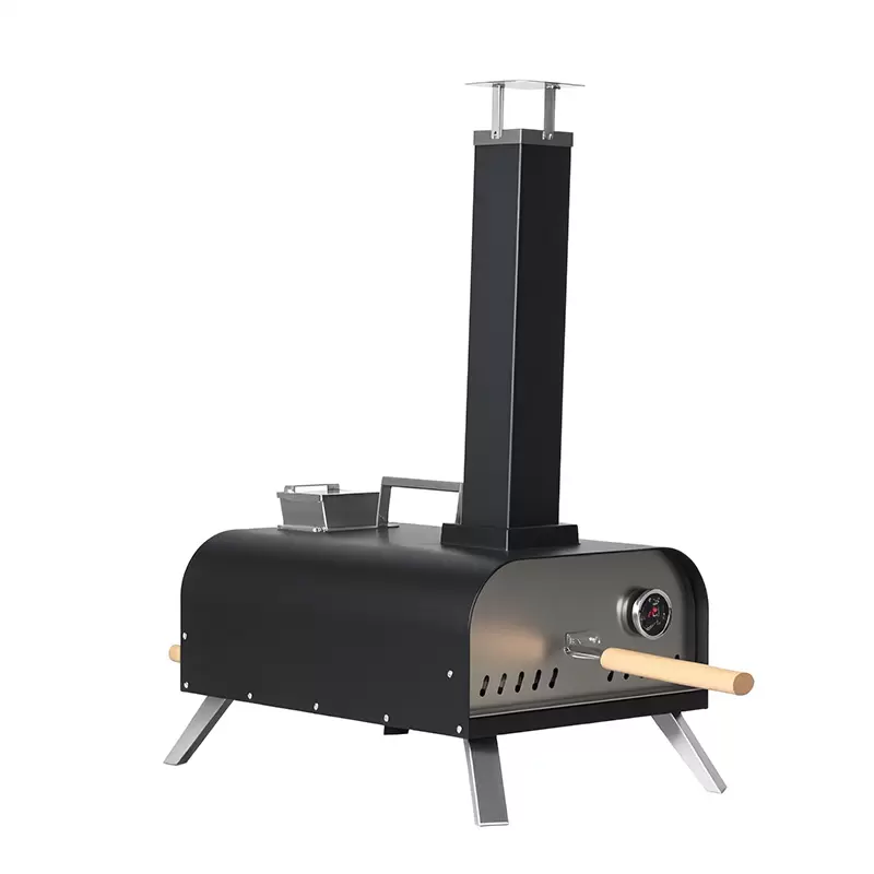 Forno de pizza port&aacute;til de ferro fundido para exterior