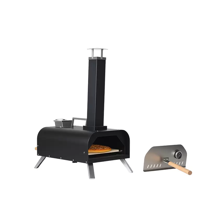 Forno de pizza port&aacute;til de ferro fundido para exterior