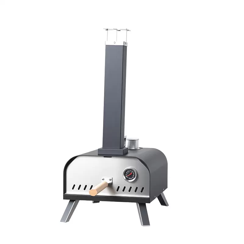 Forno de pizza port&aacute;til de ferro fundido para exterior