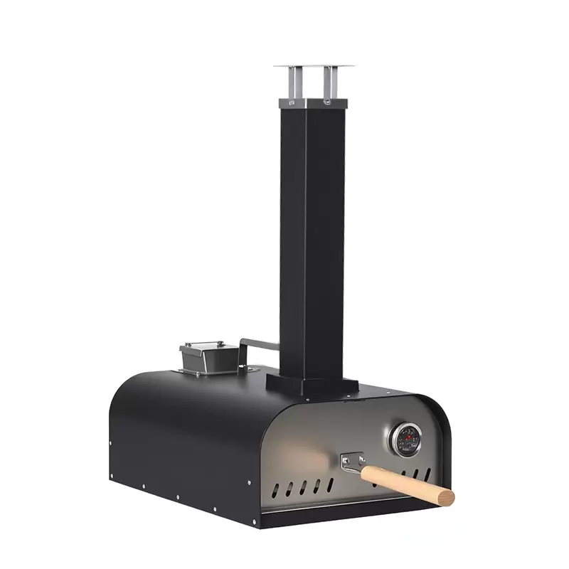 Forno de pizza port&aacute;til de ferro fundido para exterior