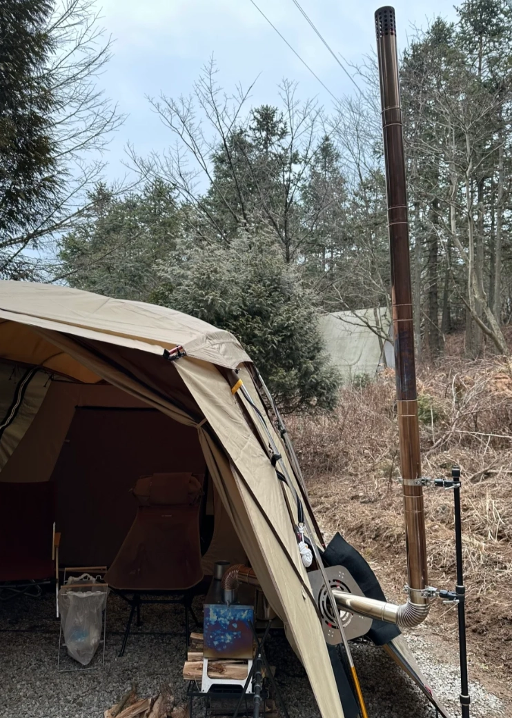 Como instalar um cano de exaustão em um fogão de lona