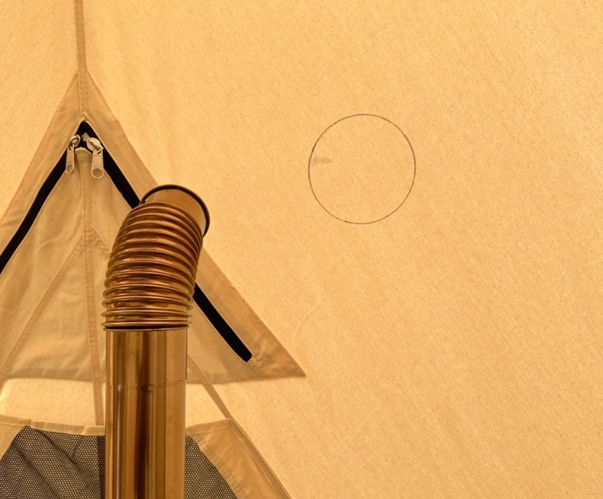 Como instalar um cano de exaustão em um fogão de lona