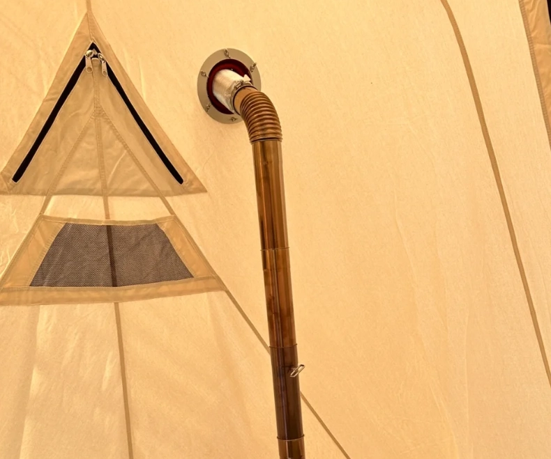 Como instalar um cano de exaustão em um fogão de lona