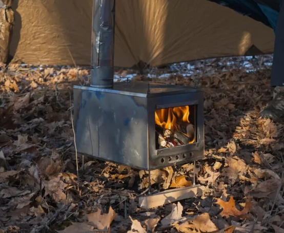 Fogão de tenda dobrável ultraleve com menos de 15 libras