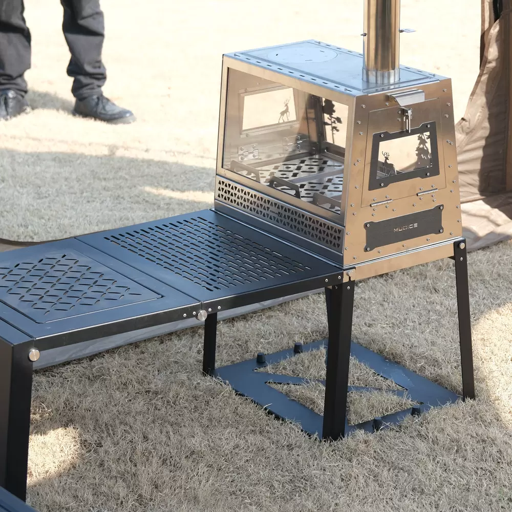 Fogão a lenha de acampamento