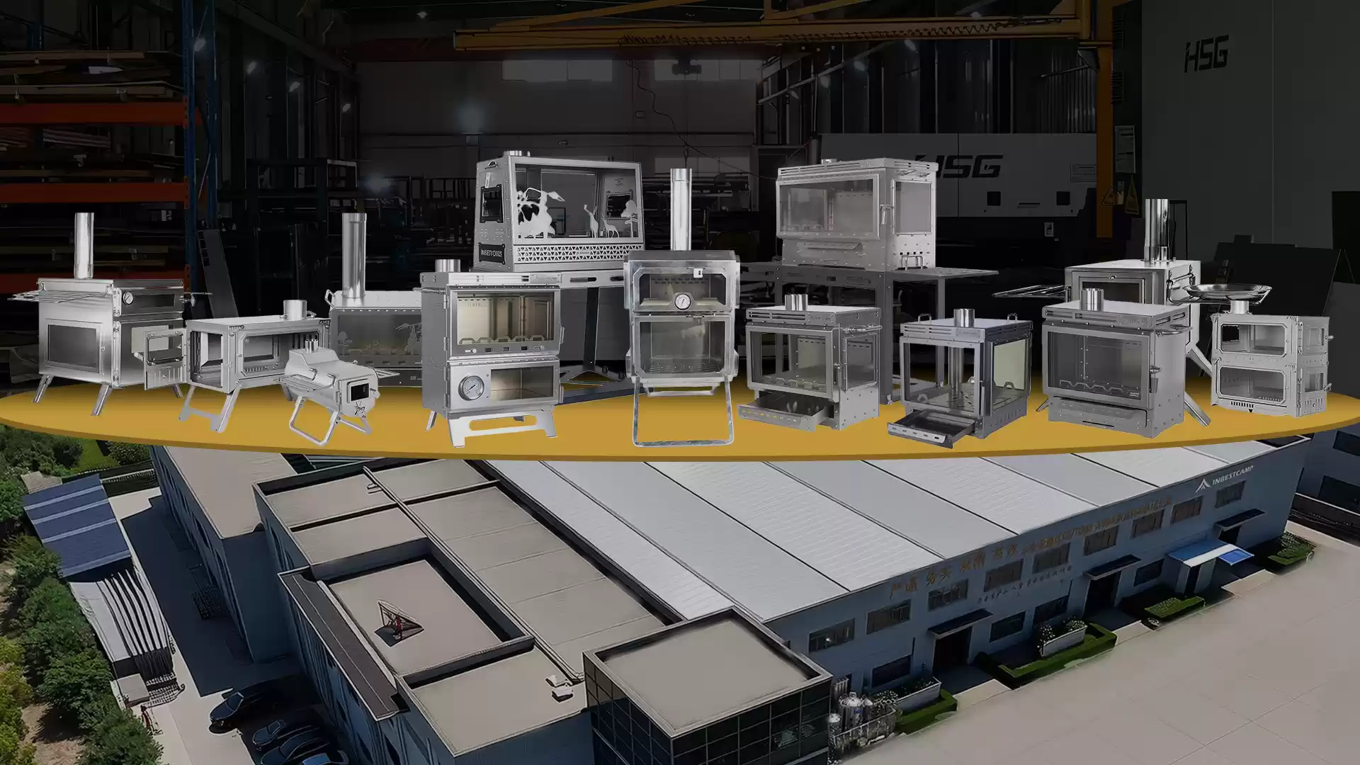 Fabricante de fog&otilde;es a lenha para camping e aquecimento ao ar livre