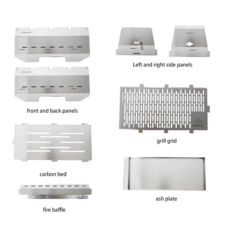 Fabricação ODM de churrasqueiras compactas premium para camping