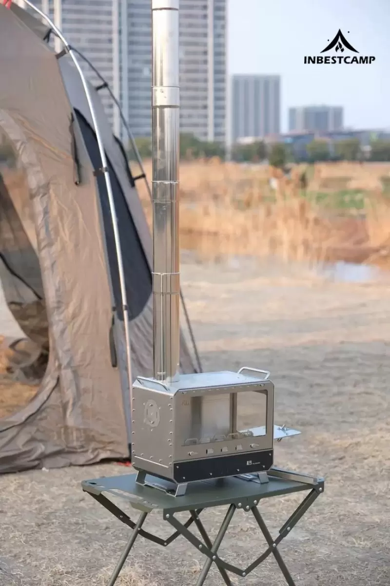 Fogões portáteis a lenha para camping