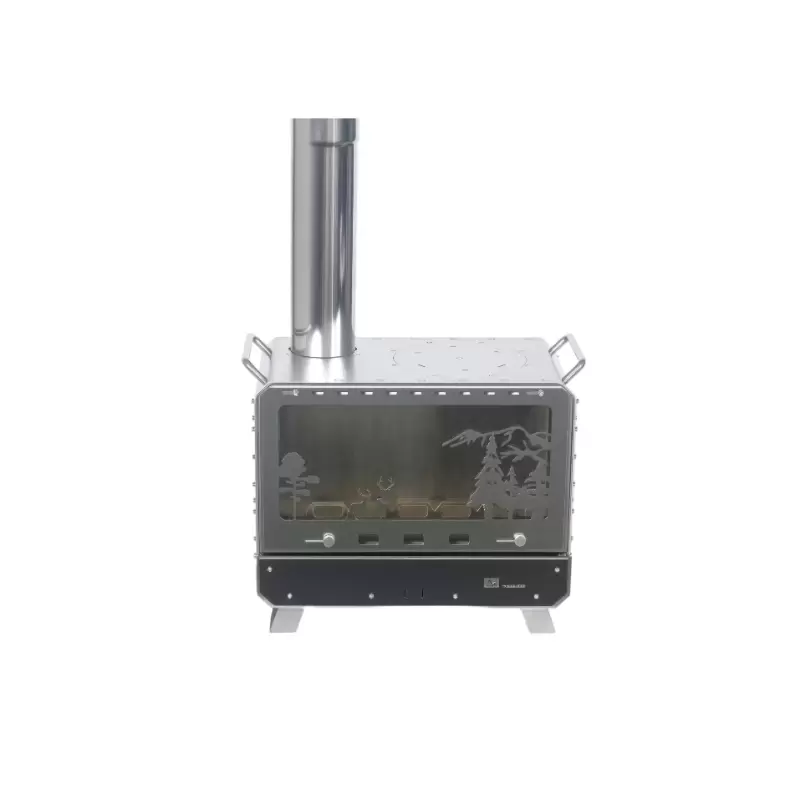 Fornecedor OEM de fog&otilde;es a lenha port&aacute;teis para camping com design personalizado para empresas do setor de atividades ao ar livre.