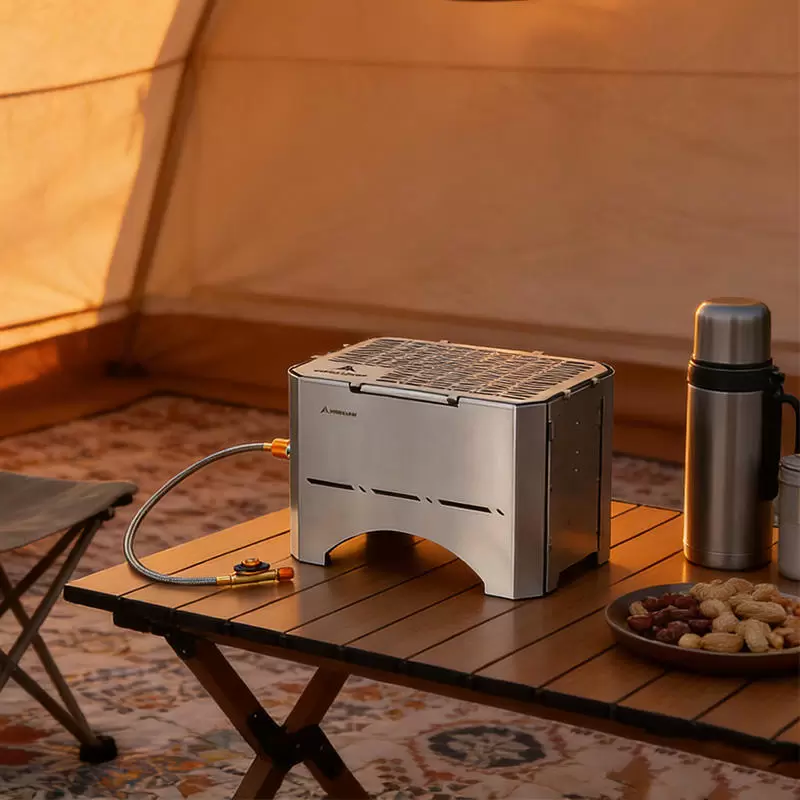 Fabrica&ccedil;&atilde;o de churrasqueiras de acampamento de a&ccedil;o inoxid&aacute;vel OEM para o crescimento dos neg&oacute;cios na Amazon